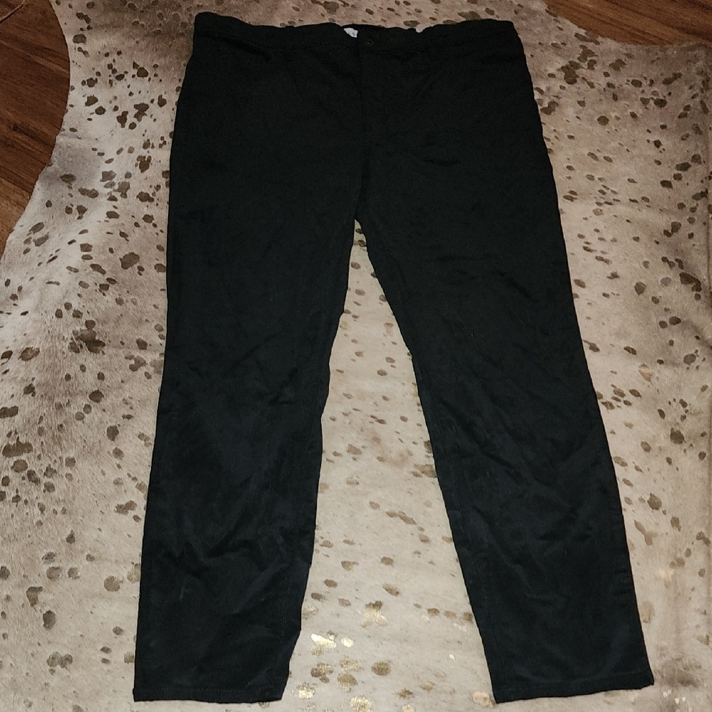 LOFT Black Chinos with Straight Leg Design